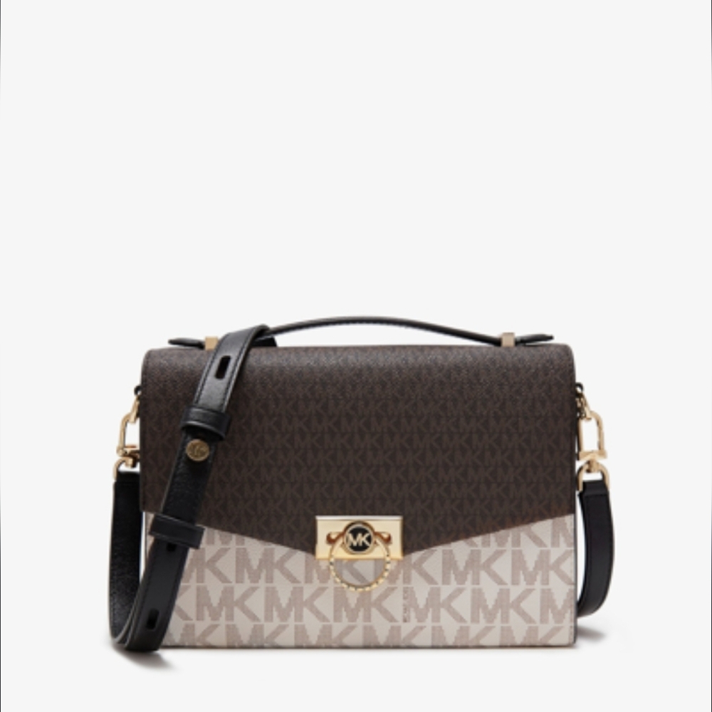 Michael kors Hendricks Tow-Tone Logo Bag